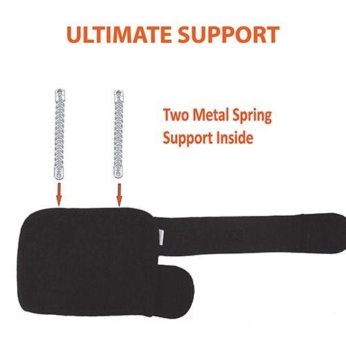 NeoAlly Dog Front Leg Brace with Reflective Straps - Metal Spring Inserts for Support (Pair)