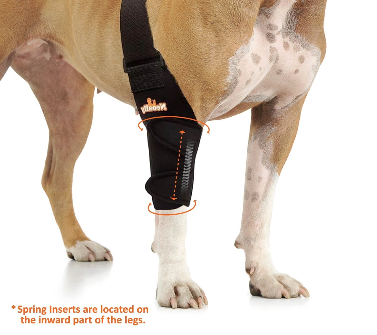NeoAlly Elbow and Shoulder Brace with Spring Inserts for Dogs and Cats - Pet Mobility
