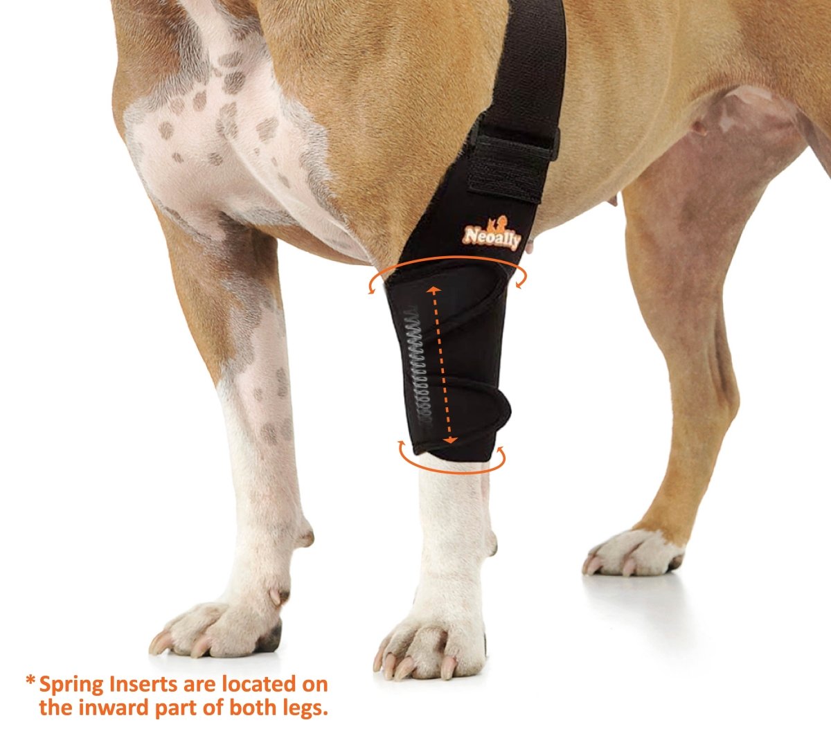NeoAlly Elbow and Shoulder Brace with Spring Inserts for Dogs and Cats - Pet Mobility