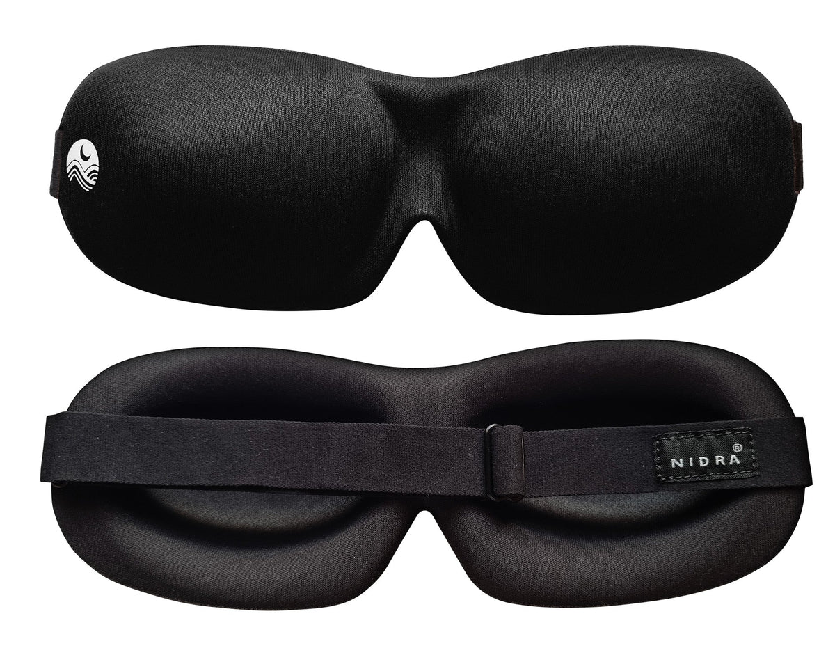 Nidra® Sleep Mask - 3D contoured eye mask designed for complete comfort in darkness