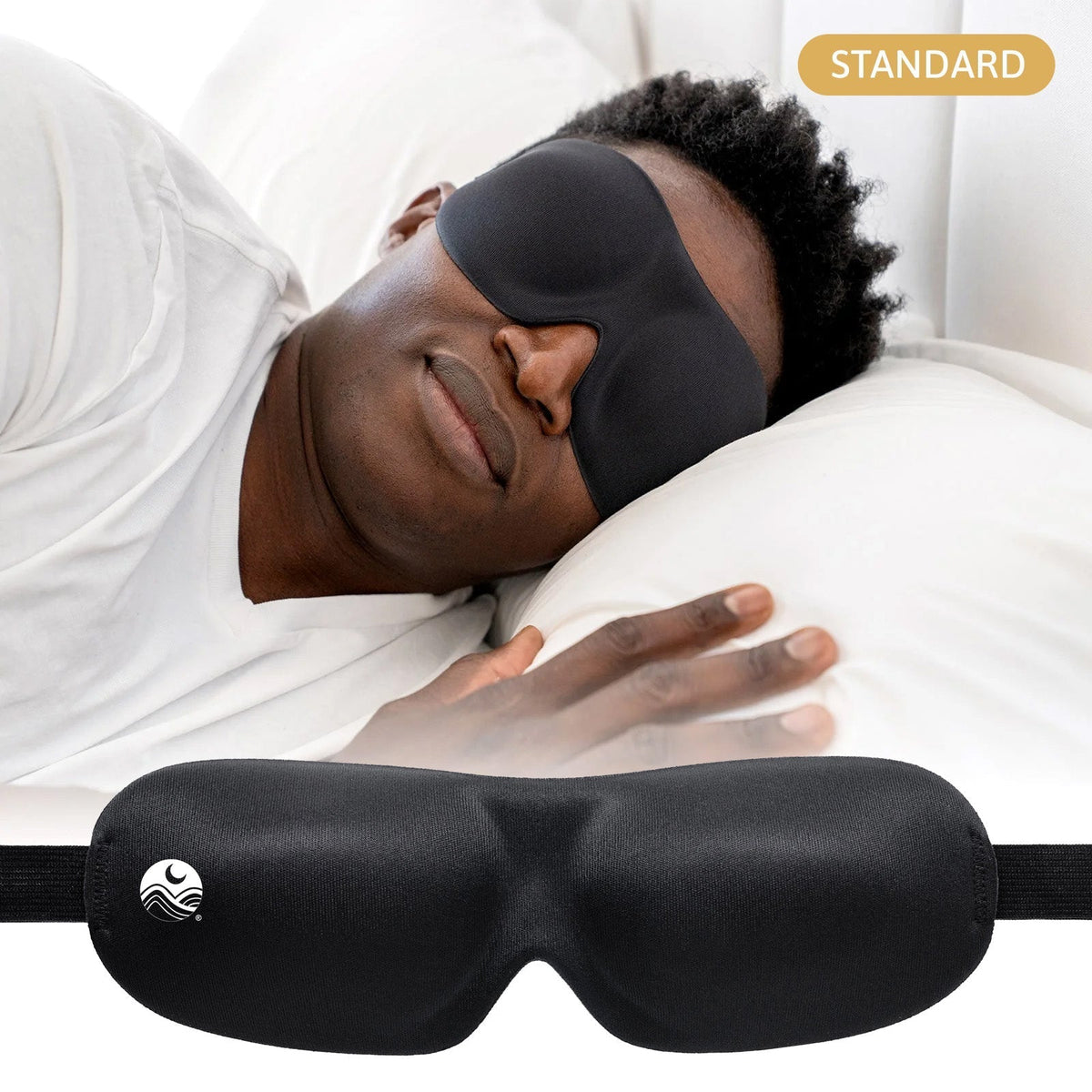 Nidra® Sleep Mask - 3D contoured eye mask designed for complete comfort in darkness