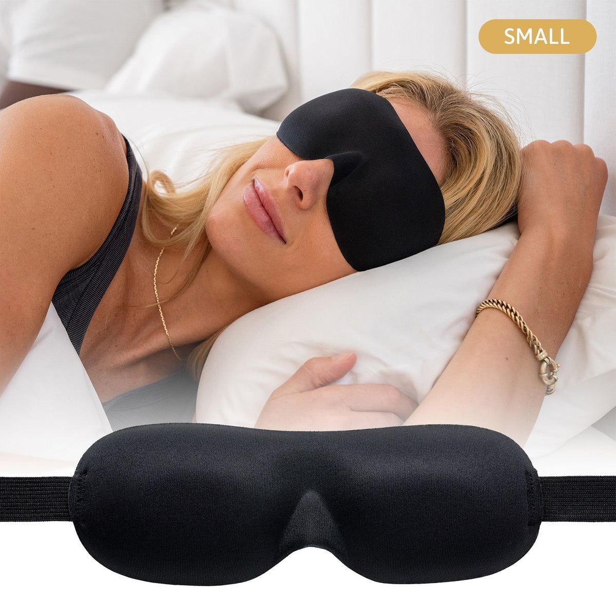 Nidra® Sleep Mask - 3D contoured eye mask designed for complete comfort in darkness
