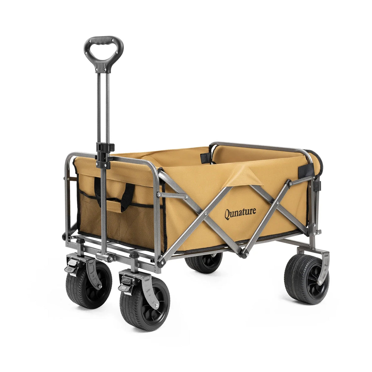 Foldable Wagon with All-Terrain PVC Wheels - 330lbs Capacity