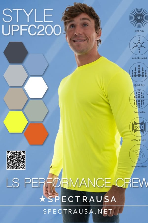 Ultraviolet Protection Factor (UPF) 50 Performance Long Sleeve Shirt