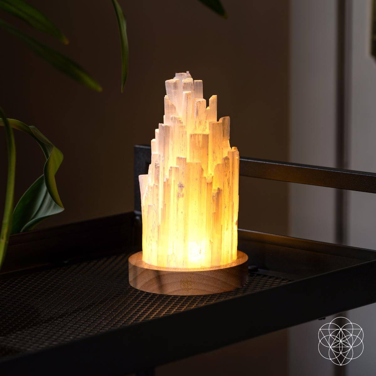 The Cleanse-All Selenite Lamp - 2 Pounds of Healing Power - Sleep well and ease stress
