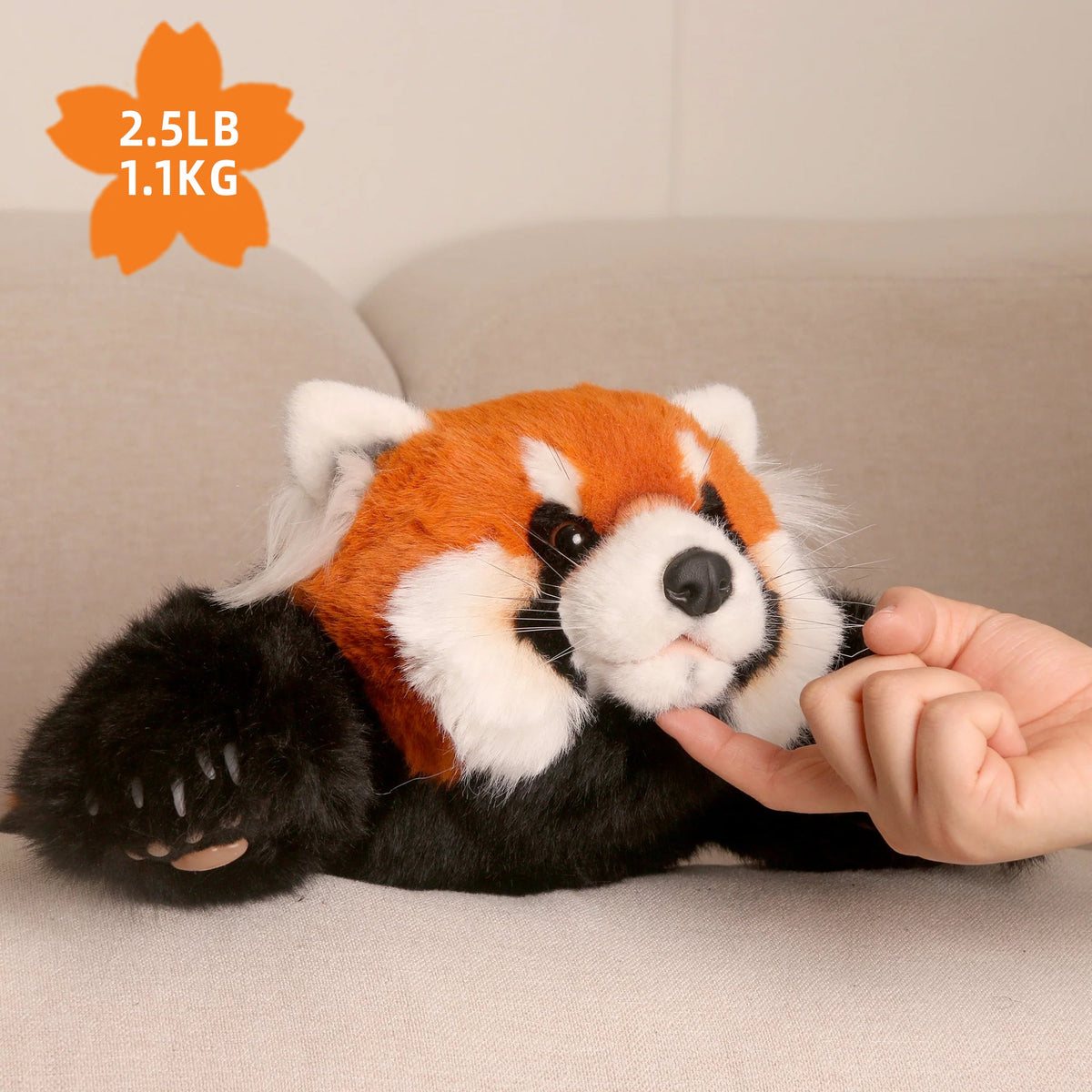 Red Panda Weighted Plush – Snuggle Toy for Relaxation - Comforting companion