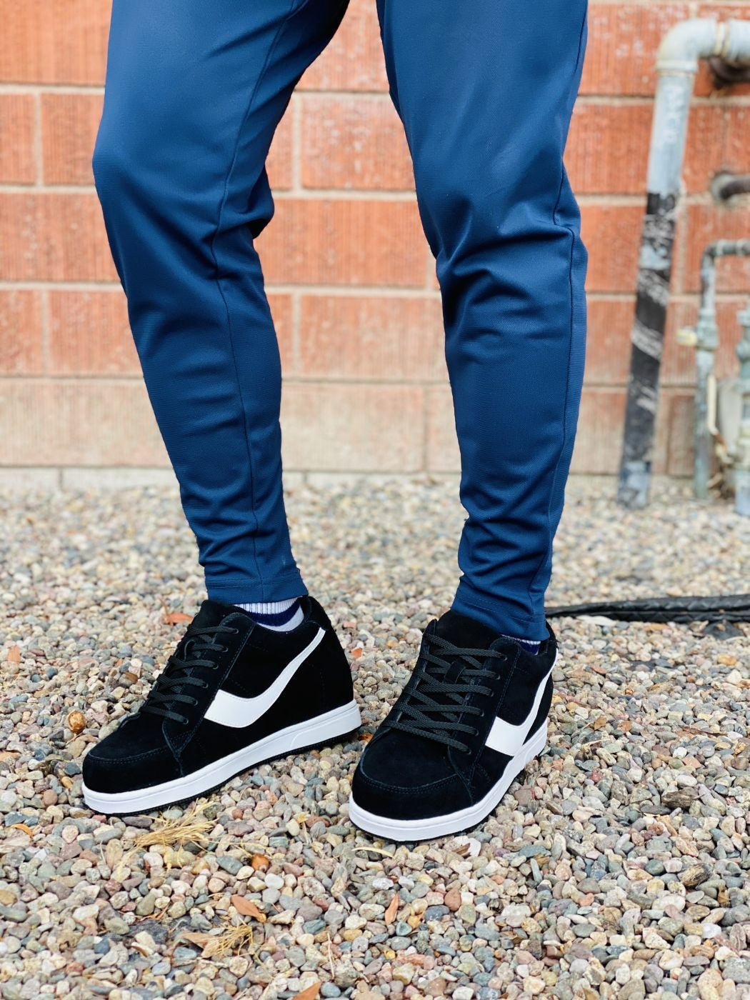 TOTO - A1914 - 2.8 Inches Taller Sneaker (Black)