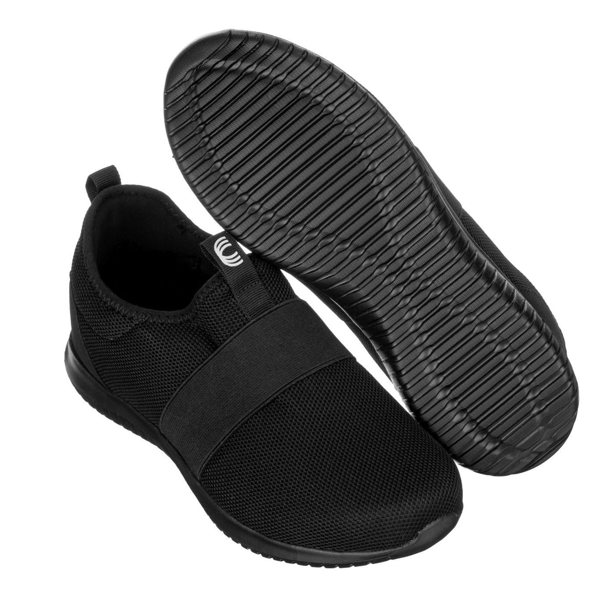 CALTO - Q120 - 2.1 Inches Taller Sneaker (Black) - Ultra Feather Lightweight