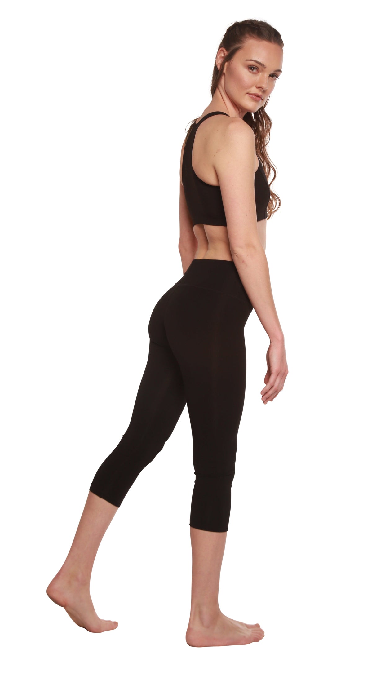 Women's Bamboo Viscose/Cotton Capri Style Leggings (Yoga, Pilates, Fitness)