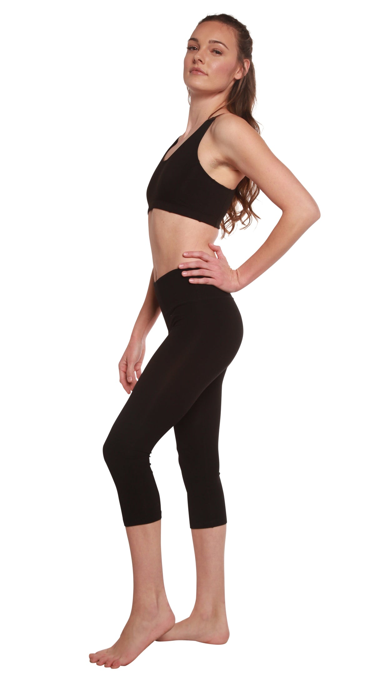 Women's Bamboo Viscose/Cotton Capri Style Leggings (Yoga, Pilates, Fitness)